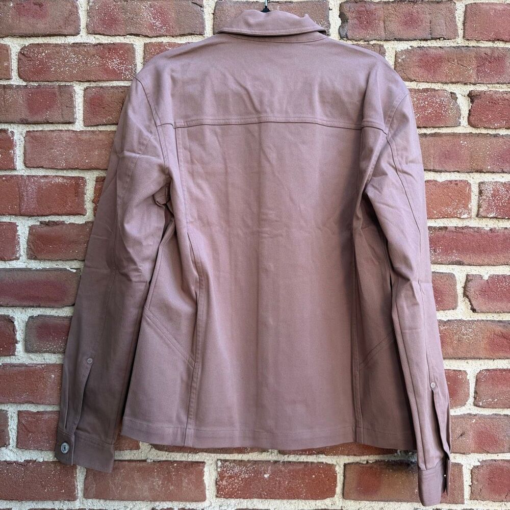 PAIGE $500 Elsmar Jacket Deep Mauve Cotton Blend Mens S NWT - Picture 8 of 12